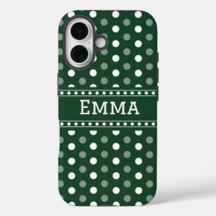 Smaragdgroene Stippen iPhone 16 Hoesje