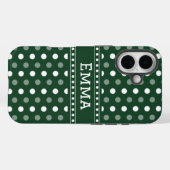 Smaragdgroene Stippen Case-Mate iPhone Case (Achterkant (horizontaal))