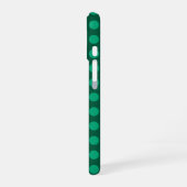 Smaragdgroene Stippen iPhone 16 Hoesje (Linkerkant)