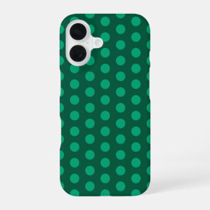 Smaragdgroene Stippen iPhone 16 Hoesje