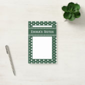Smaragdgroene Stippen Post-it® Notes (Kantoor)