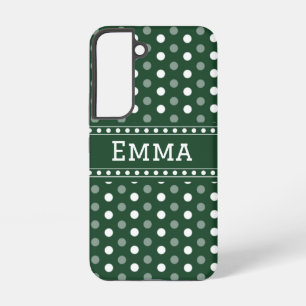 Smaragdgroene Stippen Samsung Galaxy Hoesje