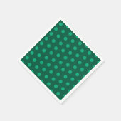 Smaragdgroene Stippen Servet (Hoek)