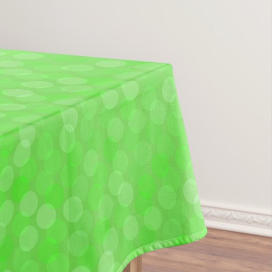 smaragdgroene stippen tafelkleed (Voorbeeld)