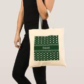 Smaragdgroene Stippen Tote Bag (Voorkant (product))