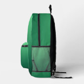 Smaragdgroene tinten bedrukte rugzak (Rechts)