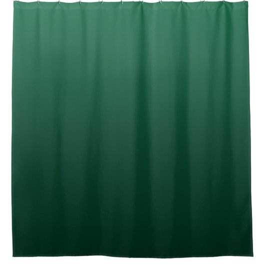 Smaragdgroene tinten douchegordijn (Voorkant)