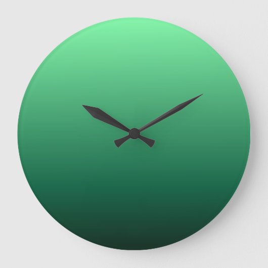 Smaragdgroene tinten grote klok (Voorkant)