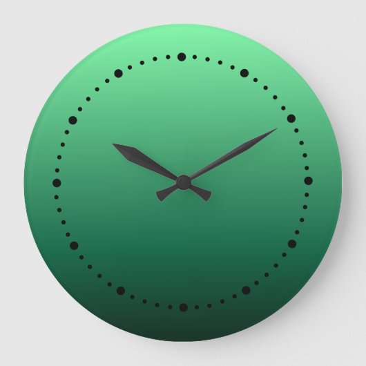 Smaragdgroene tinten grote klok (Voorkant)