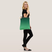 Smaragdgroene tinten tote bag (Op model)
