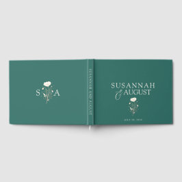 Smaragdgroene Trouw Gastenboek