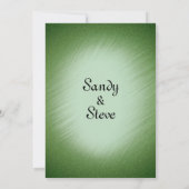 Smaragdgroene Trouw Uitnodiging (Achterkant)