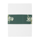 Smaragdgroene Tuinverlichting Trouw Uitnodigingen Wikkel (Achterkant Voorbeeld)