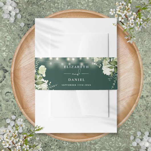 Smaragdgroene Tuinverlichting Trouw Uitnodigingen Wikkel