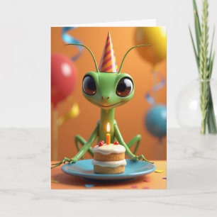 Smaragdgroene verjaardagskaart voor een feestje kaart