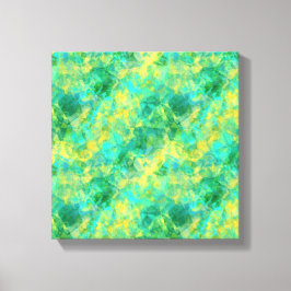 Smaragdgroene Verkreukelde Textuur Canvas Afdruk