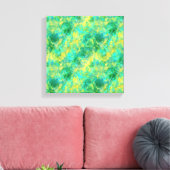 Smaragdgroene Verkreukelde Textuur Canvas Afdruk (Insitu (Woonkamer))