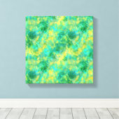 Smaragdgroene Verkreukelde Textuur Canvas Afdruk (Insitu (Houten vloer))