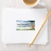 Smaragdgroene wateren Tropisch strand Hawaï Jamaic Etiket (Insitu)