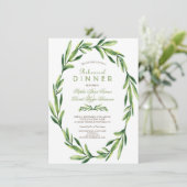 Smaragdgroene waterverfkrans Oefendiner Kaart (Staand voorkant)