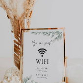 Smaragdgroene WiFi-code, Connect Invitation Kaart