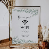 Smaragdgroene WiFi-code, Connect Invitation Kaart