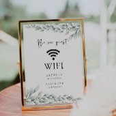 Smaragdgroene WiFi-code, Connect Invitation Kaart