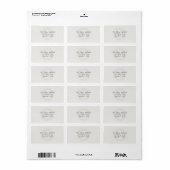 Smaragdgroene Wijn Huwelijksadres Etiket (Full Sheet)