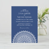 Smaragdgroene Wilde Amazonewoud Mandala Bruiloft Kaart (Staand voorkant)