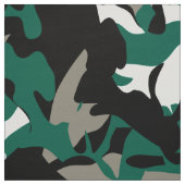 Smaragdgroene zwarte camouflage stof (Swatch)