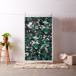 Smaragdgroene zwarte camouflage stof