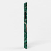 Smaragdgroene zwarte gouden glinsterende marmer #1 Case-Mate iPhone case (Achterkant/rechts)