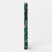 Smaragdgroene zwarte gouden glinsterende marmer #1 Case-Mate iPhone case (Achterkant/links)
