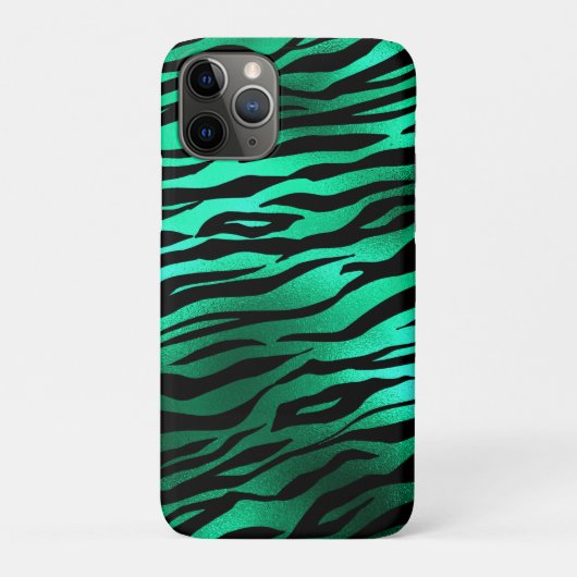 Smaragdgroene Zwarte Tijgerstrepen Wilde Dieren Case-Mate iPhone Case (Achterkant)