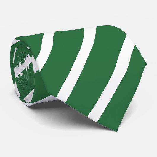 Smaragdgrün gestreift Krawatte Stropdas (Opgerold)