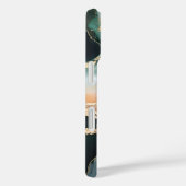 Smaragdmarmeren iPhone hoesje met stijl en elegant (Achterkant / Rechts)