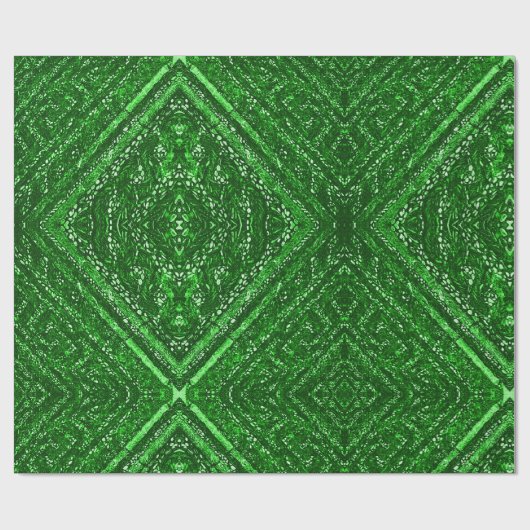 Smaragdmozaïektegels Cadeaupapier (Vlak)