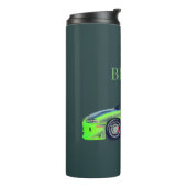 Smaragdren Weglopende van de Groene Horizon Thermosbeker (Gedraaid links)