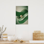 Smaragdspiraal Poster (Keuken)