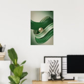 Smaragdspiraal Poster (Thuiskantoor)
