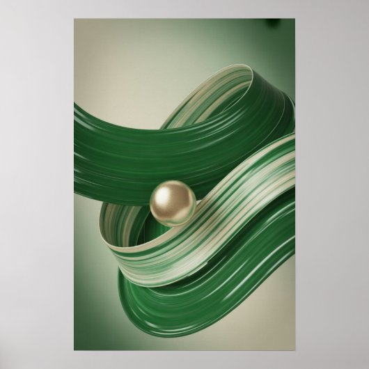 Smaragdspiraal Poster (Voorkant)