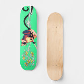 smaragdzwarte citroenplank persoonlijk skateboard (Voorkant)