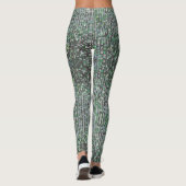 Smaraginesequines met groene mousserende glitterse leggings (Achterkant)