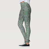 Smaraginesequines met groene mousserende glitterse leggings (Links)
