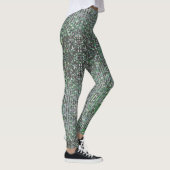 Smaraginesequines met groene mousserende glitterse leggings (Rechts)