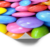 Smarites - achtergrond chocolade-snoep poster (Hoek)