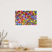Smarites - achtergrond chocolade-snoep poster (Keuken)