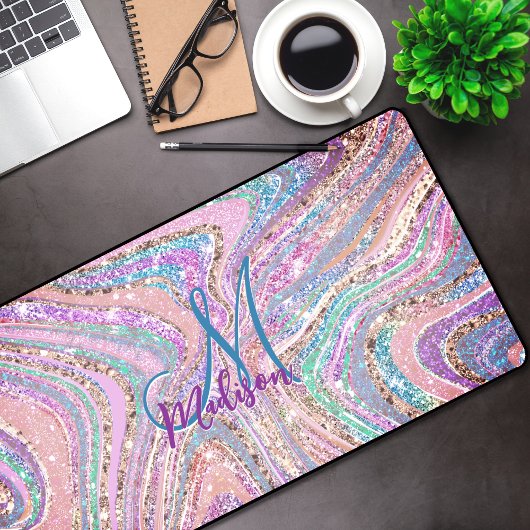 Smarmerkunst van de konijnenregenboogkunst bureaumat