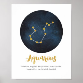 Smarpdruk voor Aquarius-sterren Poster