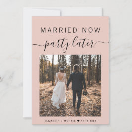 Smarried Now Party Later Foto Blush Weddenschap